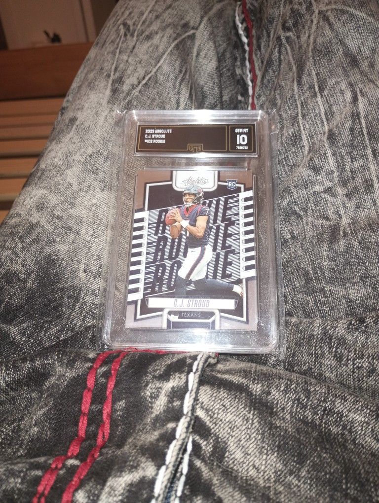GMA 10 Gem Mint 2023 Panini Absolute CJ Stroud Houston Texans Rookie Card