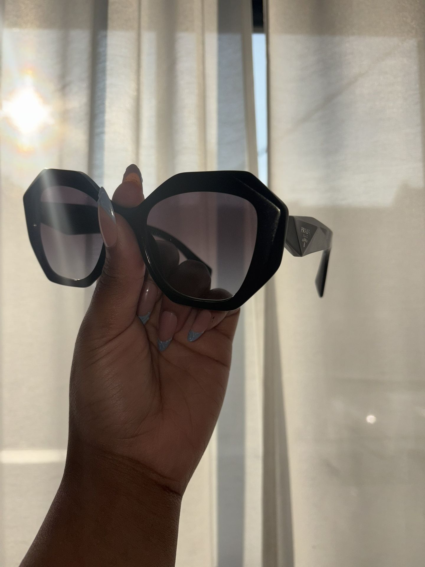 PRADA Women's PR 16WS Round Geometric Sunglasses