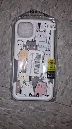 iPhone 15 Plus Cat Print Phone Case