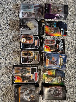 Star Wars action figures lot boba fett, mando and more