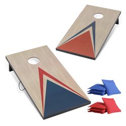 Cornhole Set 4 x 2 ft with 8 Bean Bags & Handles - New