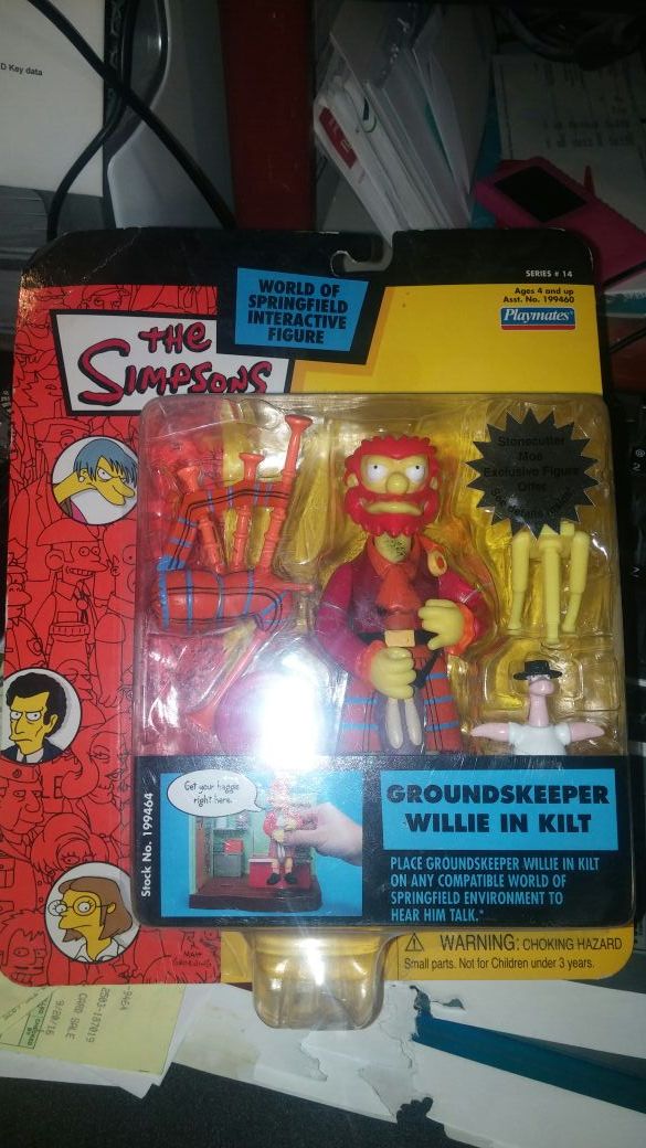The Simpsons. Groundskeeper Willie in kilt