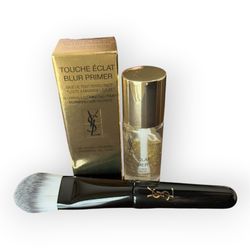 YSL Blur Primer & Mini foundation Brush