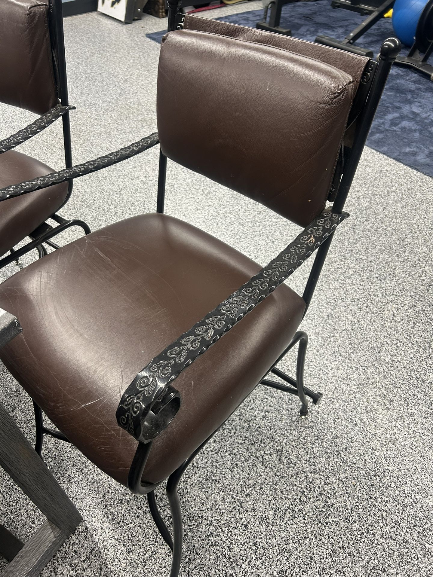 3 Creative Leather Counter Height Stools