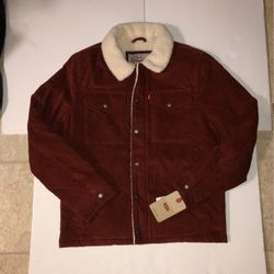 New Men’s Levi’s Lined Courduroy Trucker Jacket 