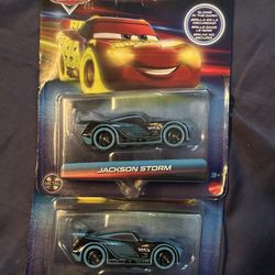 Disney Pixar Cars Jackson Storm Glow Racers Toy Metal Glows In The Dark New 