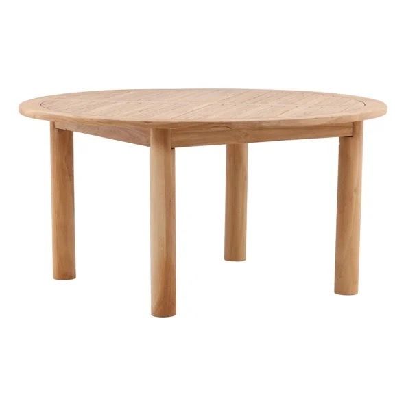 New 59” Round teakwood outdoor dining table solid wood, natural wood dining table, outdoor table