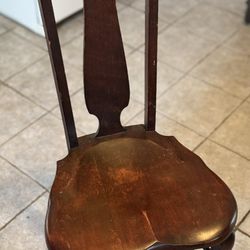 Vintage Hampton Sellew Mahogany Accent Chair 38H x 17W x 16Dp SH-19”