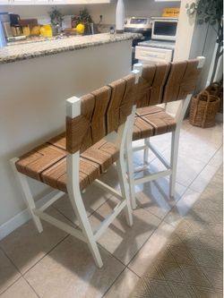 Two Serena and Lily counter stools