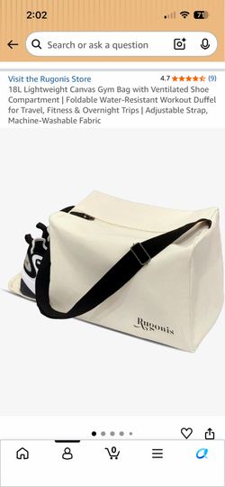 Like new - Canvas gym bag