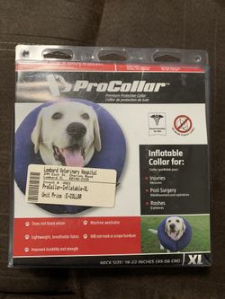 Procollar Premium Protective Inflatable Post Surgery Injury Rash Collar Blue XL