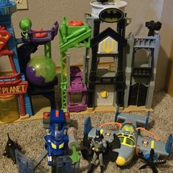 Imaginex Superman And Batman Hideouts