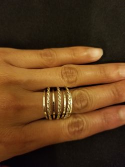 beautiful silver ring #8 GRS 11.24 NEW