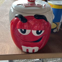M&m Red Coockie Jar