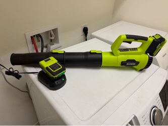 Cordless Leaf Blower + 2 Batteries & Charger