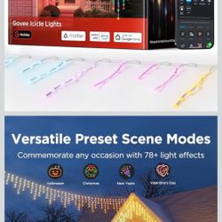 35 Ft Govee  Icicle Lights Smart Lights 