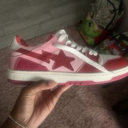 pink bapesta sk8