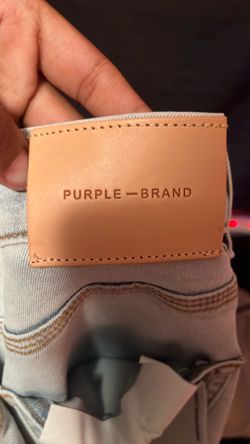 Purple jeans