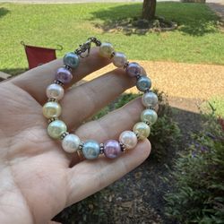 New Custom Made Pastel Color 10mm Bead Bracelet 