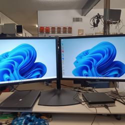 Hp Elitedesk i5 Dual Screen Desktop Computer 