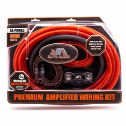 Premium CCA 0 Gauge Amp Kit | Complete Amp Wiring Kit | Elite Audio
