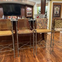 Bar Stools Metallic - Set Of 4 