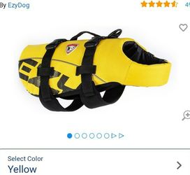 EzyDog Doggy Flotation Device Life Jacket, Yellow , XS