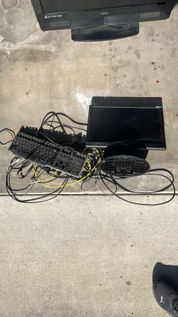 Computer Monitor And Keyboard