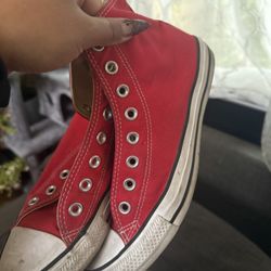 Red Converse 8 Men /10 Women’s 
