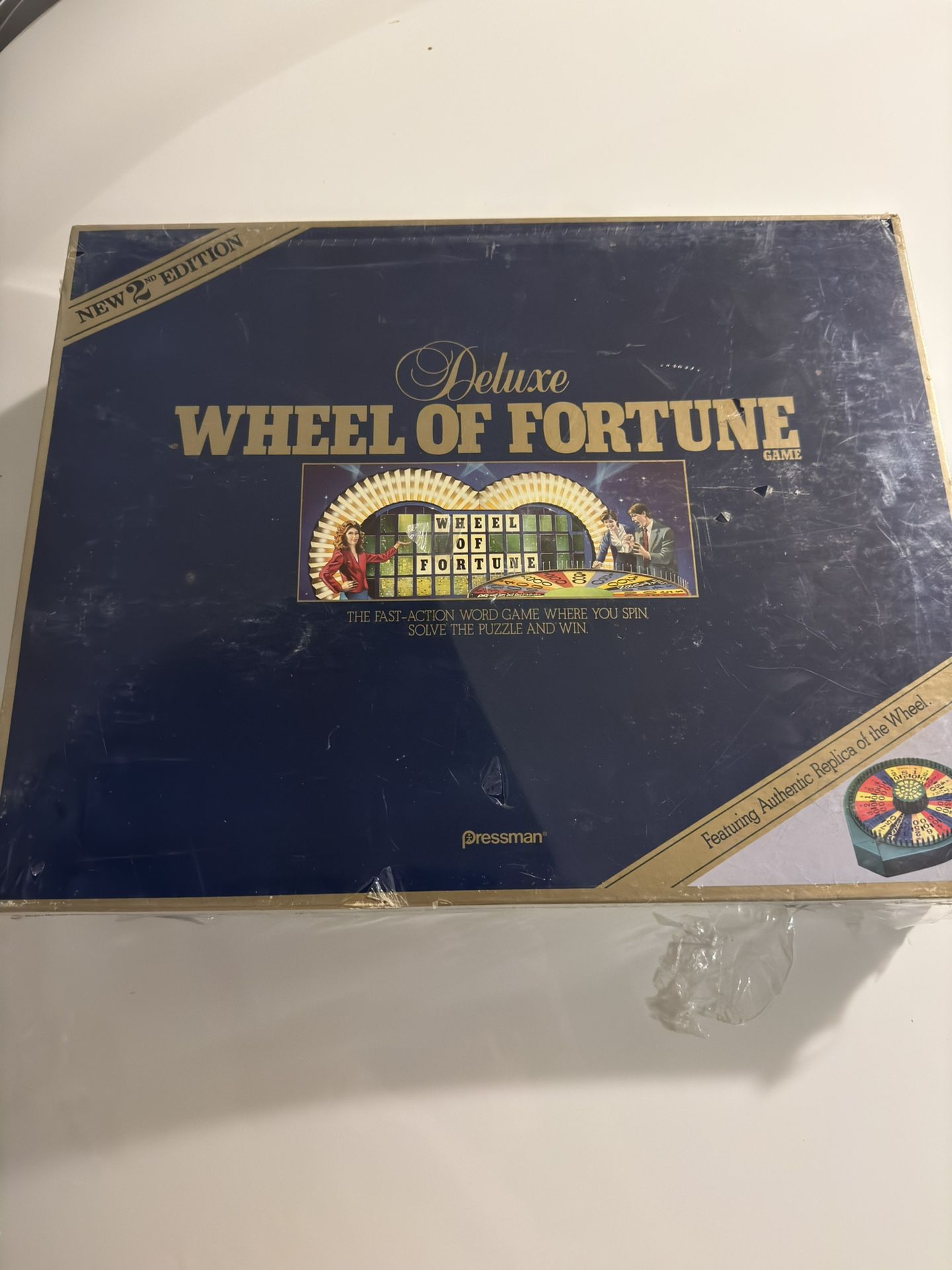 Vintage Deluxe Wheel Of Fortune Pressman 1986 Board Game