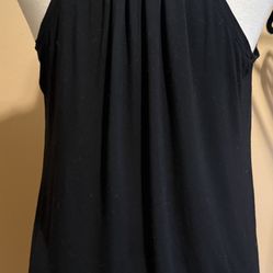 Black Workout Flowy Top - Size Large 