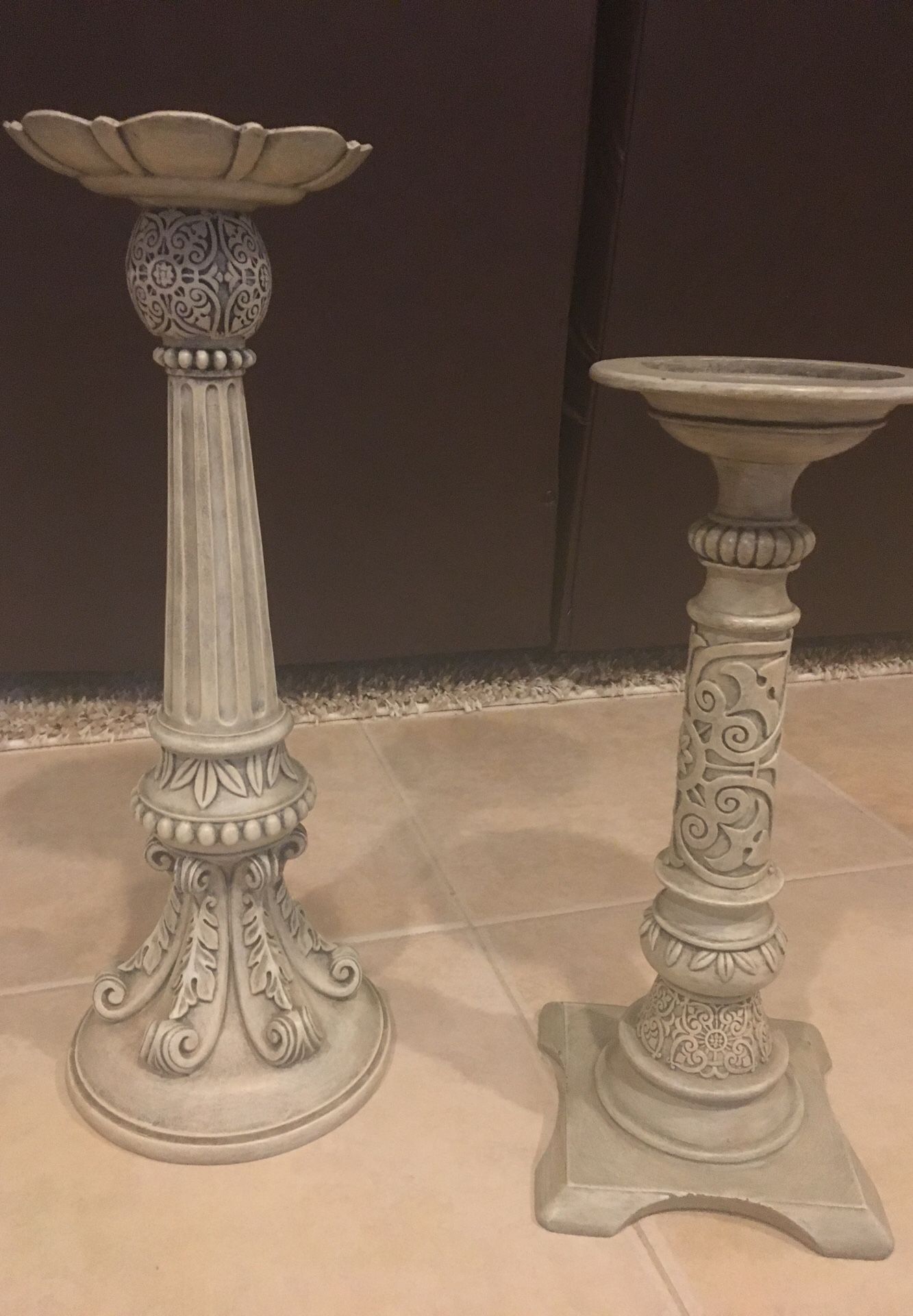 20” & 16” tall parti lite candle holders