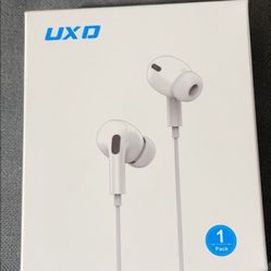 Earbuds Headphones with Microphone, Wired Stereo Earphones, 3.5mm Jack in-Ear Headphones with Built-in Mic for Smartphones, Computer Laptop, iPod, iPa