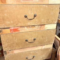 Antique French Mercantile Boxes