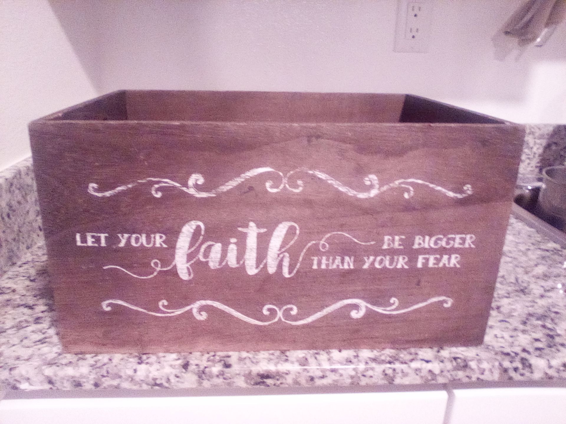 wooden box for storage