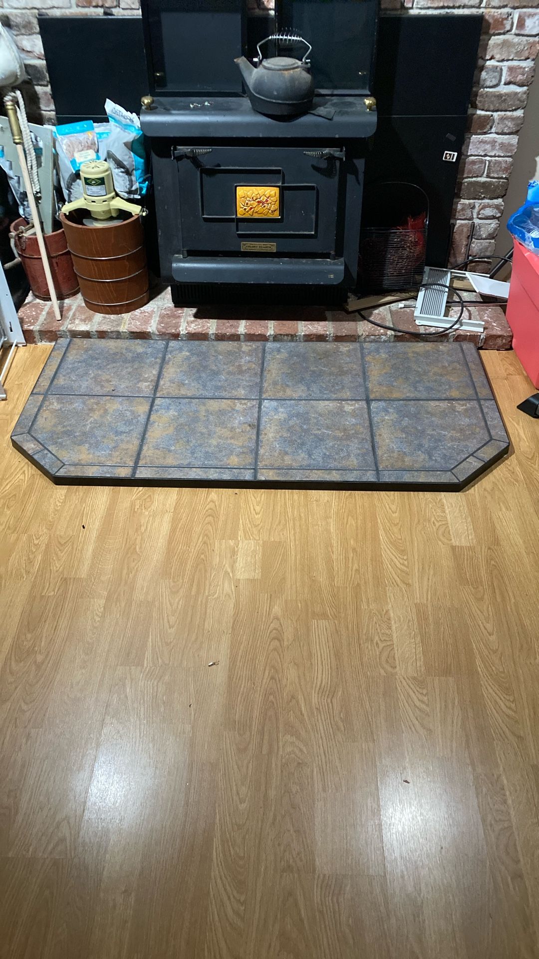 Fireplace Steel& Tile Mat