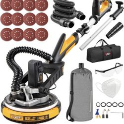 Drywall Sander with Vacuum Dust Collector, Poweful Electric Sander for Drywall, Auto Dust Removal, 7 Variable Speed RPM, Dustless Wall Sander 