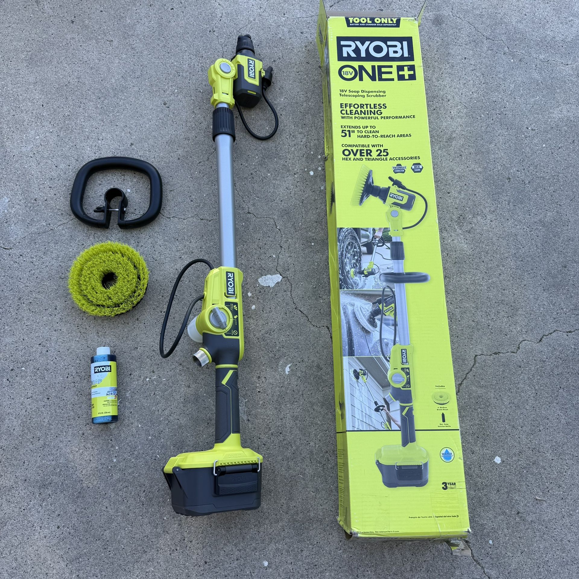 RYOBI ONE+ 18V Cordless Soap Dispensing Scrubber (Tool Only)