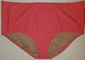 Lane Bryant Simply Cacique Coral Bikini Swimsuit Bathing Suit Bottom Size 28.
