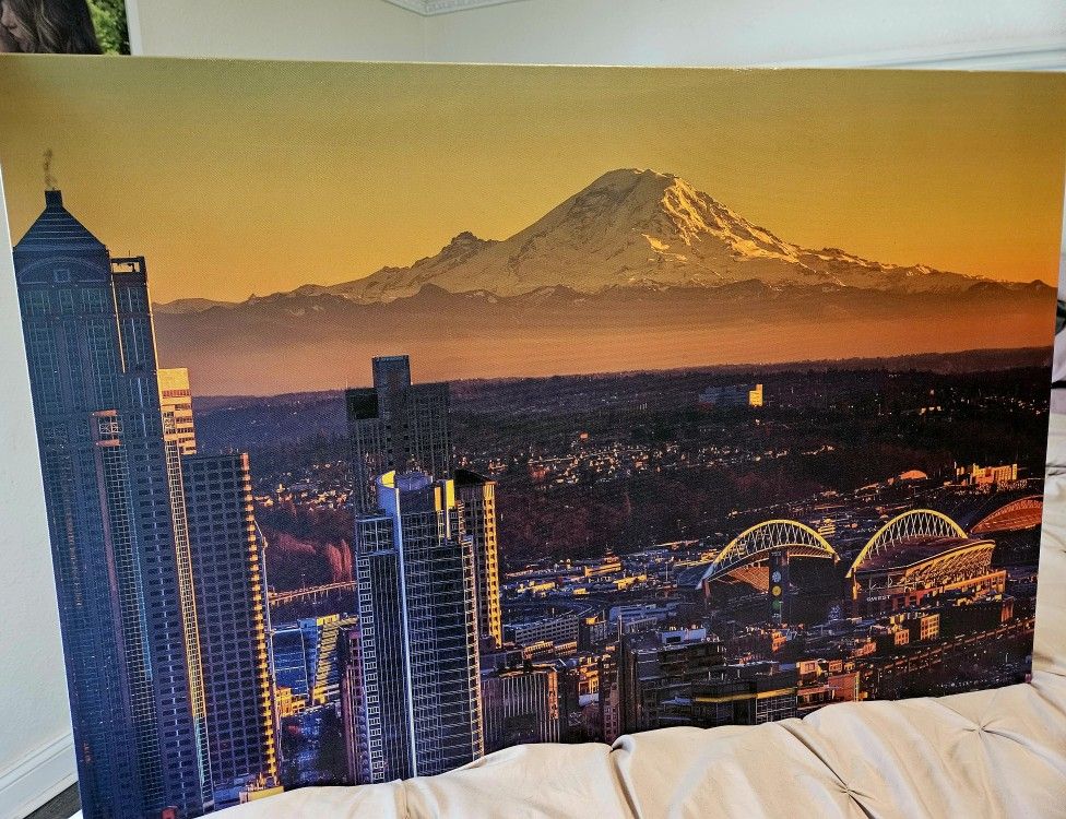 Canvas Art- Seattle Landscape