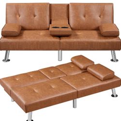 Brown Futon 614667