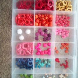 Chunky Skull And Flower Beads