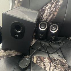 Logitech Subwoofer And Speakers