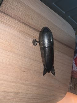 Vintage Silver Plate Zeppelin Blimp Shaker Ornament