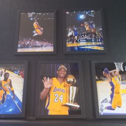 Los Angeles Lakers Kobe Bryant NBA Basketball 8x10 Photo Wall Art Set $115 O.B.O.