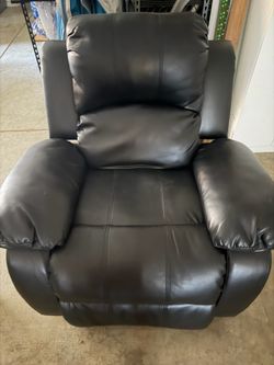 Black Leather Recliner