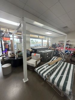 11x13 ft White aluminum Outdoor Pergola Frame
