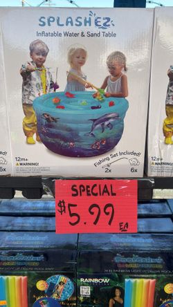 SplashEZ Inflatable Water & Sand Table (Brand New in Box)