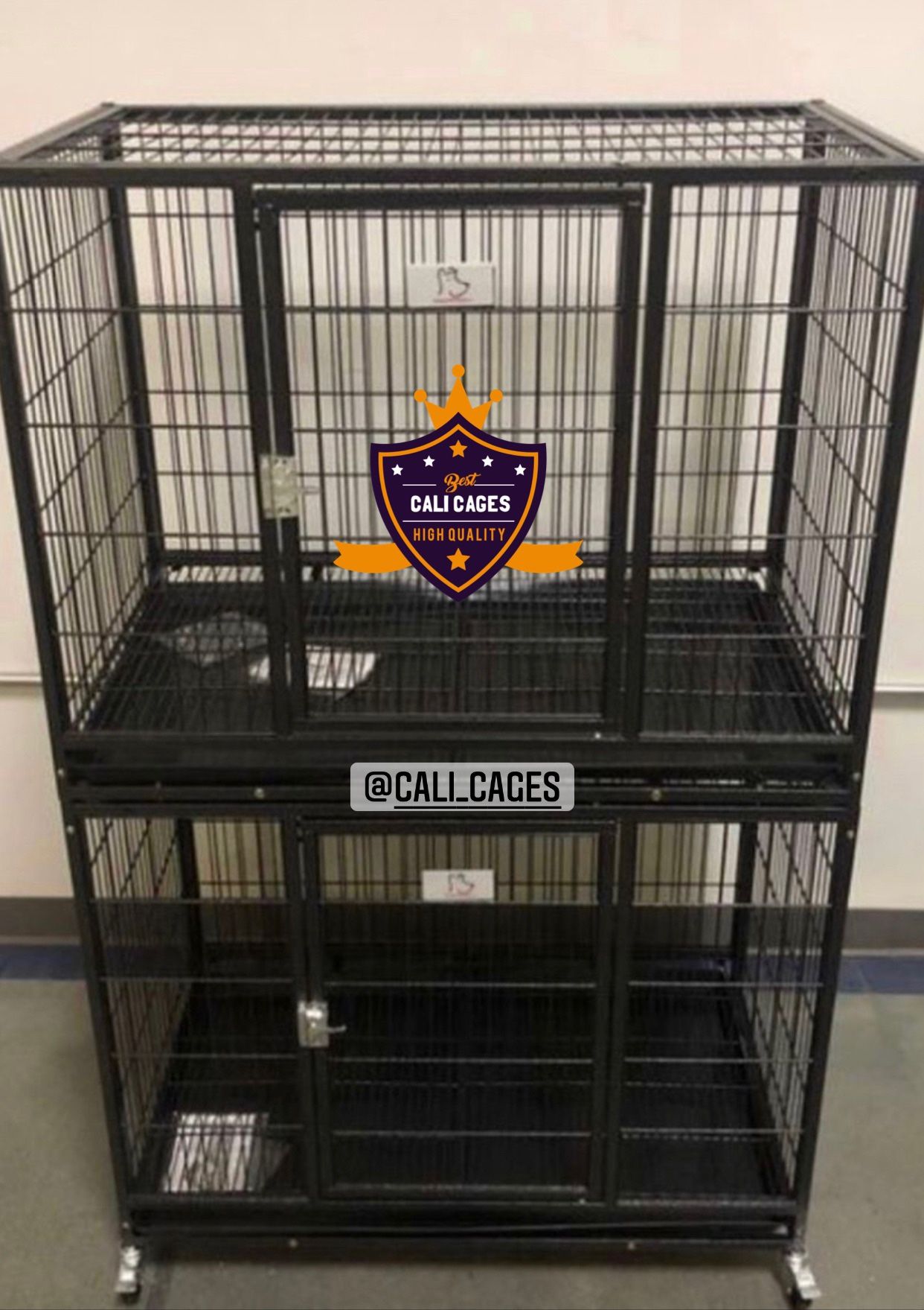 Double Stacked Dog Pet Cage Kennel Size 37” Inch Medium New In Box,All Products : American Fashion Style Bags On Sale