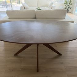 Article Oval Walnut Table 
